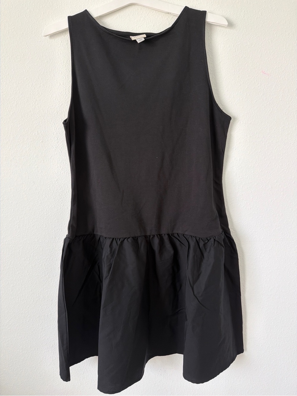 A new Day Sleeveless Black Drop-Waist Dress